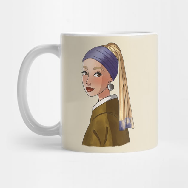 Girl with a pearl earring by Made by Sofi